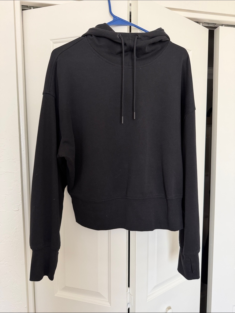 Old Navy Black Lightweight Women's Dynamic Fleece Active Hoodie